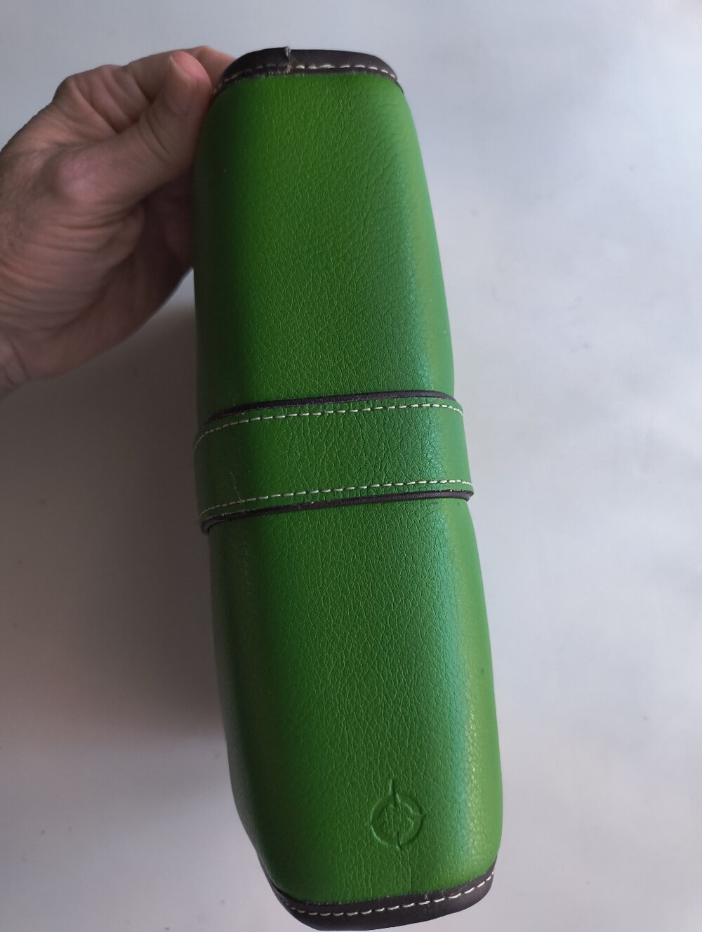 Franklin Covey Genuine Leather Planner Agenda Kelly Green 8" X 7" X 2" - Picture 5 of 17